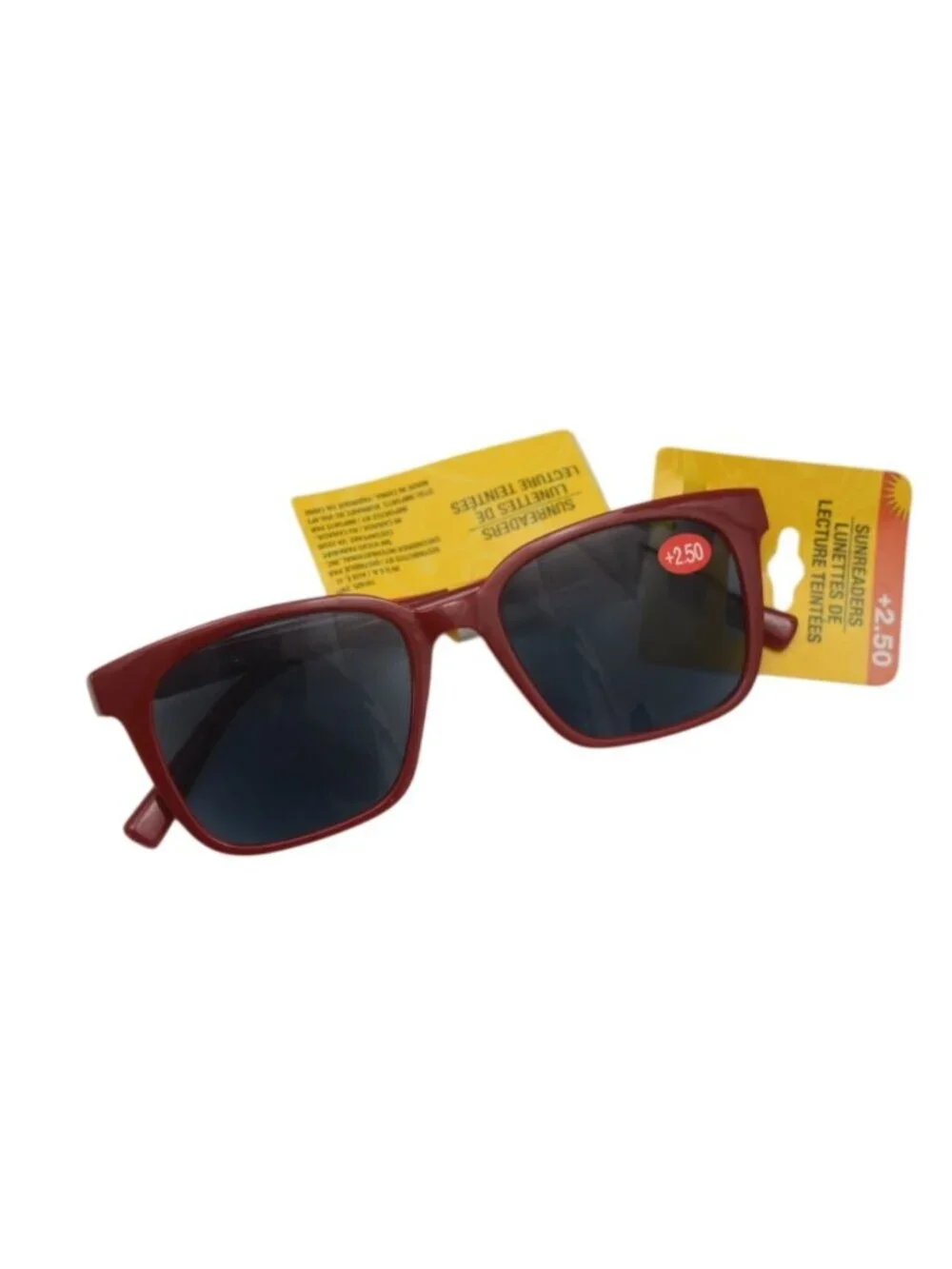Red Sunreaders 250 Tinted Reading Glasses UV Protection Retro Chic Eyewear